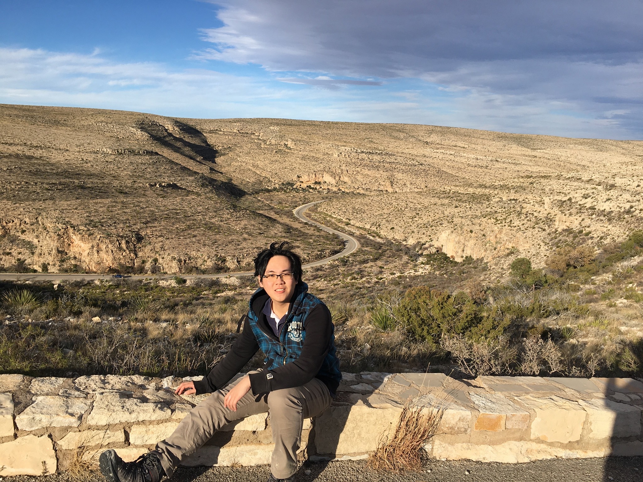 Picture of me hiking around Carlsbad Caverns National Park, New Mexico.